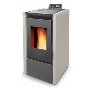 Calefactor Estufa Pellet Blanco 75m2 Warm Kit Caños Regalo