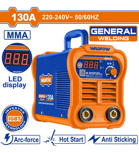 Soldadora Inverter 220v 130a Mma Led Igbt Wadfow Wwd21301 - Imagen 3