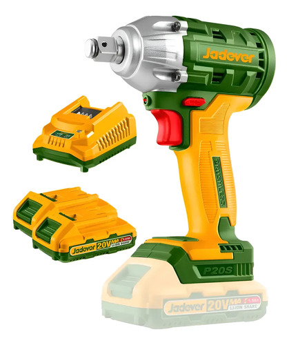 Llave De Impacto 1/2 20v S/carbones 2 Bat Jdcd1512 Jadever