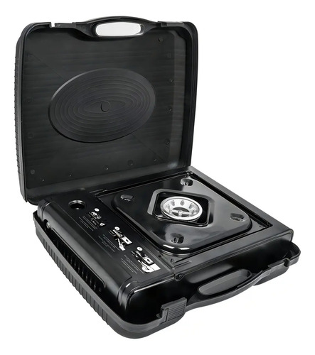 Estufa de camping a gas Truper ESPO-1 portátil color negro incluye maletín - Imagen 2