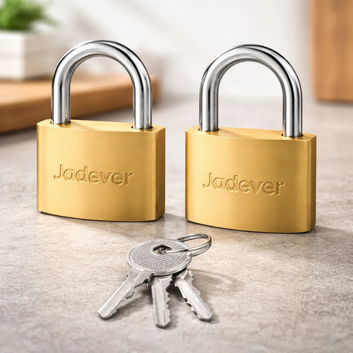 Set 2 Candados De Bronce 40mm Jadever Jdpdt442 - Imagen 3