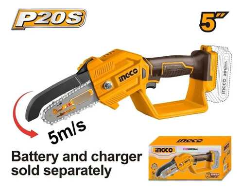 Mini Moto Sierra 5 PuLG P20s Ingco Cgsli2058 S/bat S/car - Imagen 2