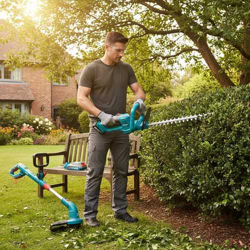 Kit Inalámbrico Total 20v De Jardín Bordeadora Cortacerco - Imagen 3