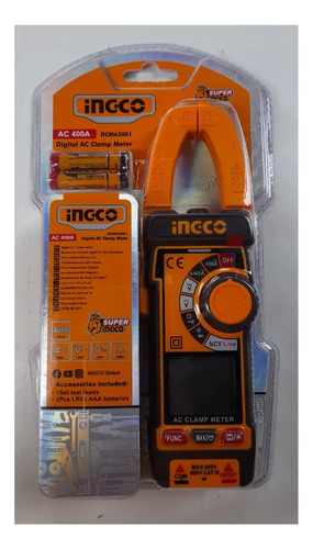 Pinza amperimétrica digital Ingco DCM62001 400A - Imagen 3