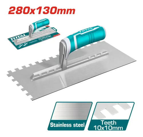 Llana Dentada De Metal 280 X 130 Mm Total Thtt81286 - Imagen 2