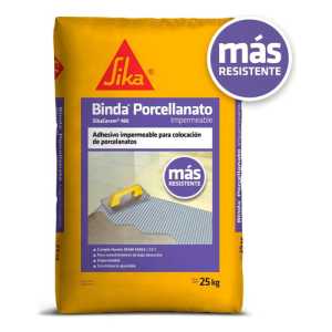 Adhesivo impermeable Sika Binda Porcellanato 25 Kg