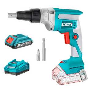 Atornillador Drywall Inalambrico Bat + Cargador Total Color Turquesa
