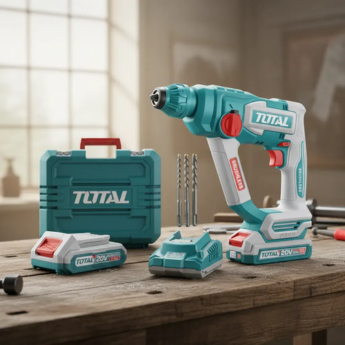 Rotomartillo Sin Carones 20v Total + Accesorios Trhli201881 - Imagen 2