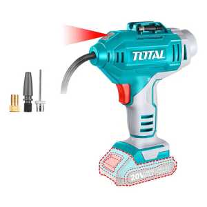 Compresor Inflador Inalámbrico Total Para Autos, Vehículos, Inflables - 10bar 150psi, Con Manómetro - No Incluye Batería Ni Cargador - Tacli2018 Turquesa Monofásica