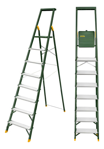 Escalera Aluminio 8 Escalones Jadever Jdld1h08 Plateado