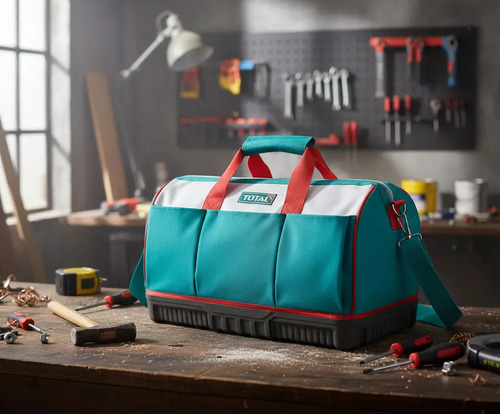 Bolso Total Porta Herramientas 16'' 40cm, Reforzado, Con Correa Ajustable, 16 Bolsillos - Tht16163 Turquesa - Imagen 2