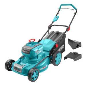 Cortacésped Inalámbrica Total 40v Industrial Motor Sin Carbones - Recolector 60 Litros, 8 Posiciones Altura, Ancho 46cm... Turquesa