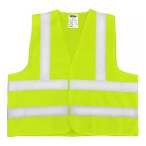 Chaleco Reflectivo Amarillo Xl Con 4 Bandas Para Obras Motos
