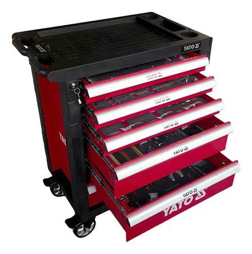 Carro Completo C/6 Bandejas Con 217pz. Yato Yt-55303