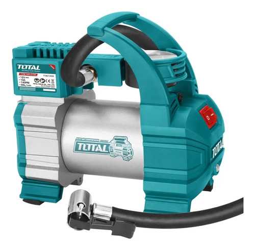 Inflador Total 12v Para Autos Vehículos Con Manómetro 140psi