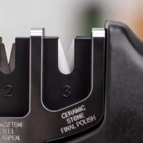 Afilador De Tres Pasos Para Cuchillos 3 Claveles - Imagen 6