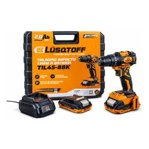Taladro Impacto A Batería Lusqtoff 13mm 45nm C/ 2bat + Carg