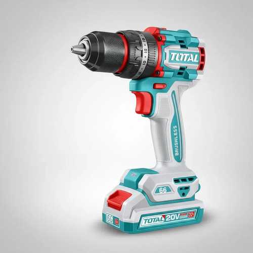 Set 165 Piezas Total: Taladro Percutor Y Atornillador 20v 66nm Sin Carbones, Con Batería 2.0ah, Cargador, Herramientas Manuales Y Maletín - Thkthp11652 Turquesa - Imagen 7