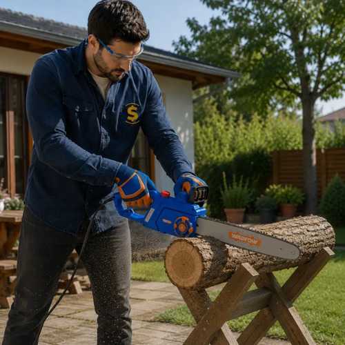 Electrosierra 2200w 16 Wadfow Wcsa1522 - Smf Color Azul - Imagen 2