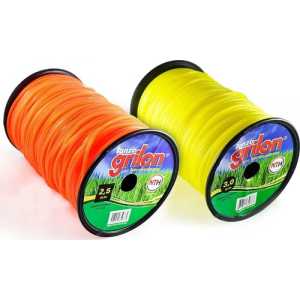 Tanza Bordeadora Redonda 3.0mm Amarilla Grilon Bobina 120mt