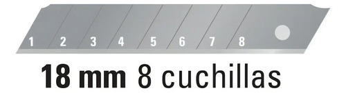 Hoja Repuesto Cutter Trincheta 18mm 10 Unidades Truper 16965 - Imagen 2