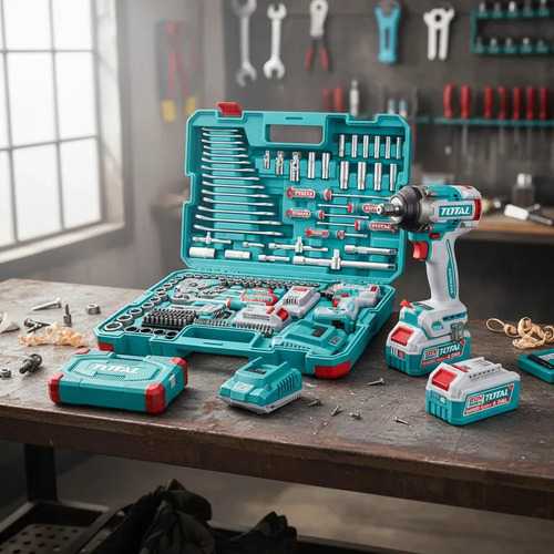 Set 172 Piezas Total Llave Impacto 20v 1/2'' C/2 Bat + Acces - Imagen 2