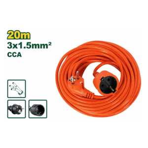 Cable Alargue Naranja 20m 3x1.5mm2 Cca Jadever
