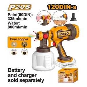Pistola De Pintar 20v 800ml/min 1000cc Ingco Csgli2004 S/bat