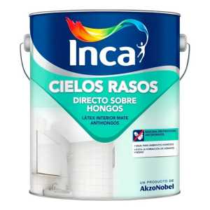 Pintura Para Cielo Raso Inca Directo Sobre Hongos 20 Litros