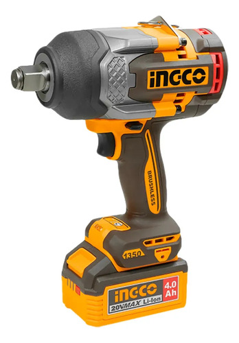 Llave De Impacto 3/4 Ingco 20v Bl 1350nm + 138 Accesorios - Imagen 2