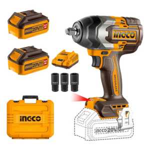 Llave De Impacto A Bateria 850nm 20v P20s C 2bat+carg+valija