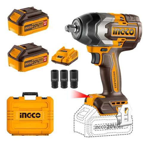 Llave De Impacto A Bateria 850nm 20v P20s C 2bat+carg+valija