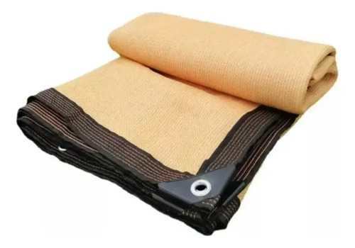 Toldo Beige Malla Sombra Slender - 3x4m + Kit De Instalación